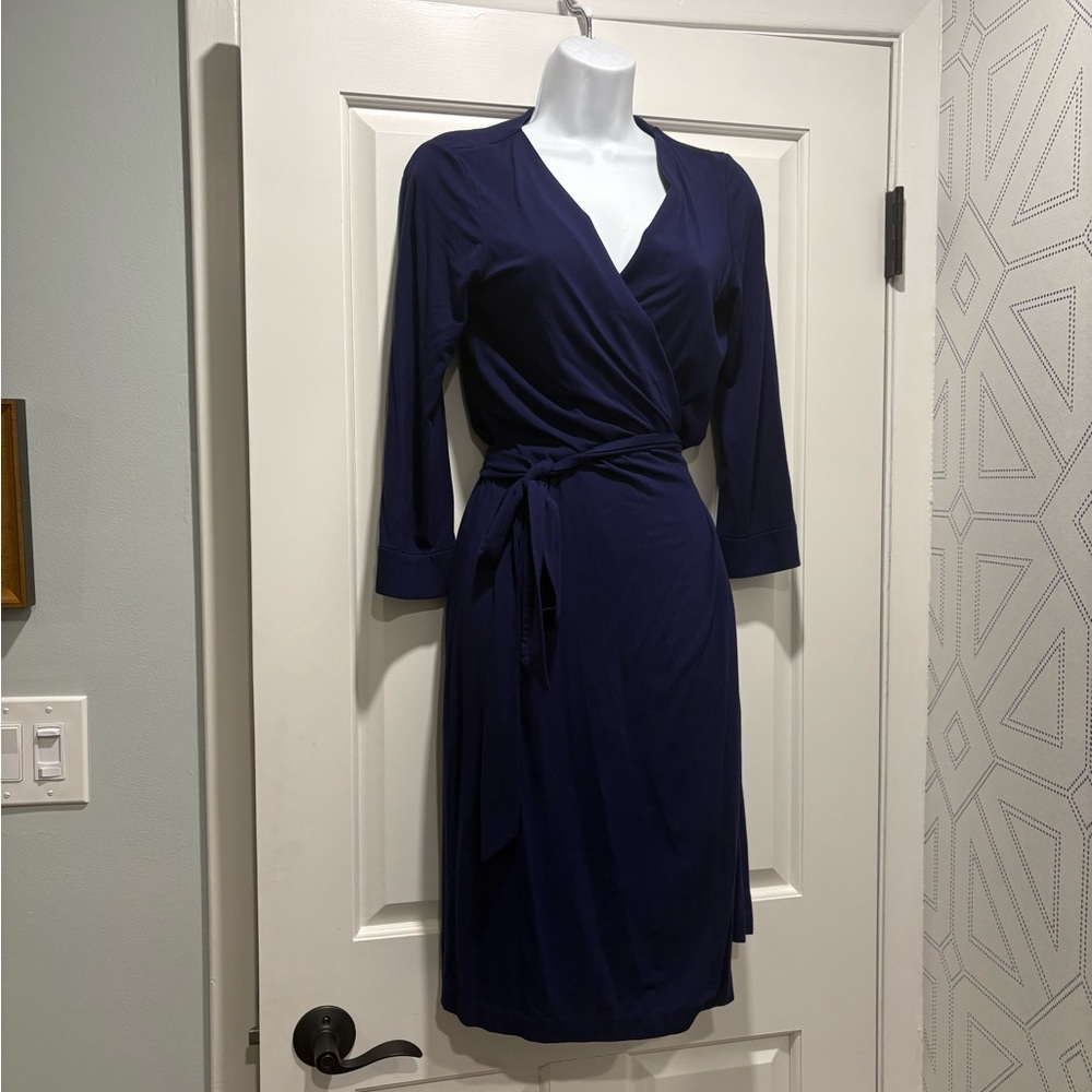 DVF Wrap Dress Purple Grape Size 6